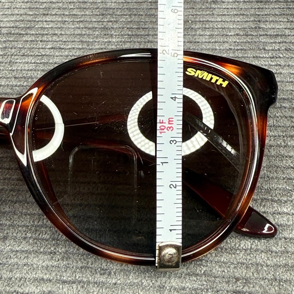 Smith Optics Tortoise Shell Brown Gradient Lens Y2k Sunglasses Round Cat Eye - Picture 7 of 14